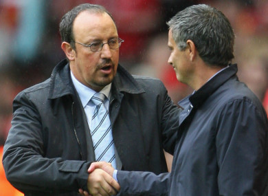 Mourinho and Benitez have not met on the sidelines in a competitive game since 2007.