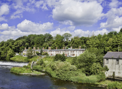 Looking across the river from Lucan Bridge