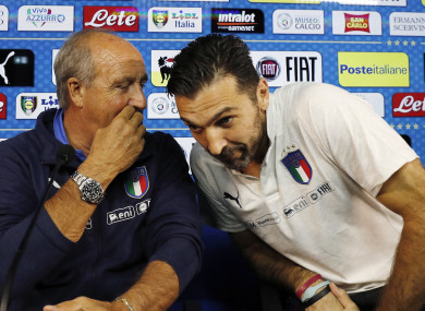 Ventura and veteran goalkeeper Gianluigi Buffon.