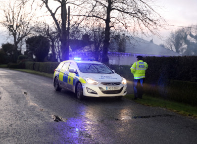 Gardaí at the scene where a man's body was found in Co Meath.