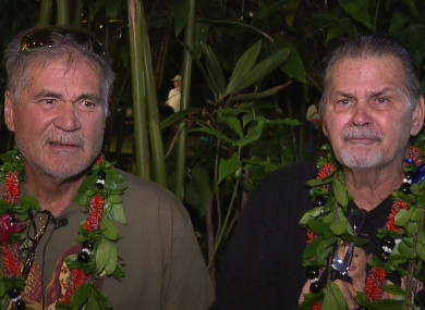 Alan Robinson and Walter Macfarlane are interviewed by the Honolulu news station KHON.