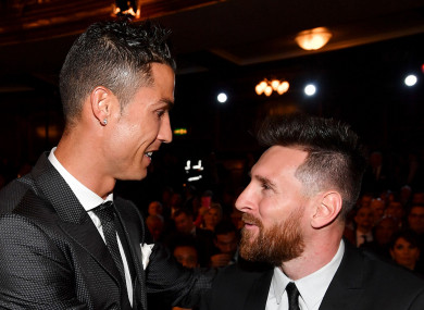 Ronaldo and Messi.