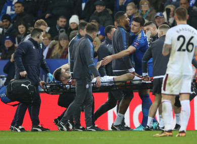 Robbie Brady was taken off in last Saturday's game against Leicester.