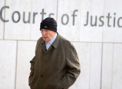 Retired surgeon Michael Shine arriving at the Central Criminal Courts in Dublin this morning.