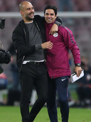 Guardiola and Arteta.
