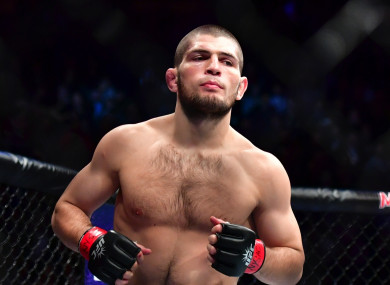 UFC lightweight Khabib Nurmagomedov.