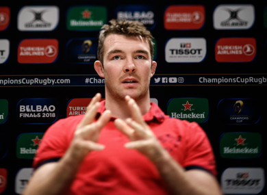 O'Mahony speaking at today's press conference in Limerick.