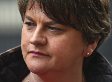 The DUP's leader Arlene Foster