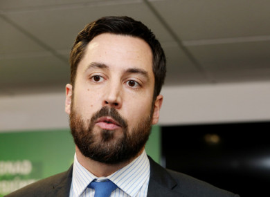 Eoghan Murphy pictures today atfter a meeting of the National Emergency Coordination Group (NECG)