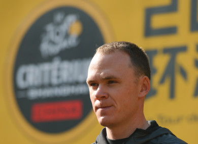 Chris Froome (file pic).