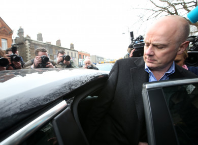 David Drumm leaving a previous court hearing.
