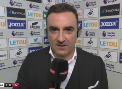 Carvalhal speaking to Monday Night Football.