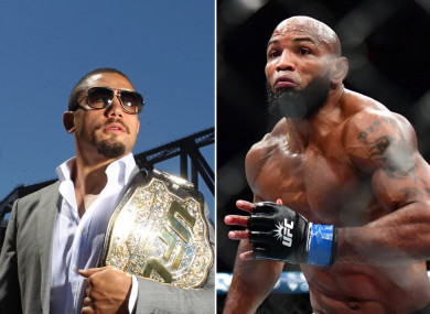 Robert Whittaker will be replaced by Yoel Romero next month in Perth.