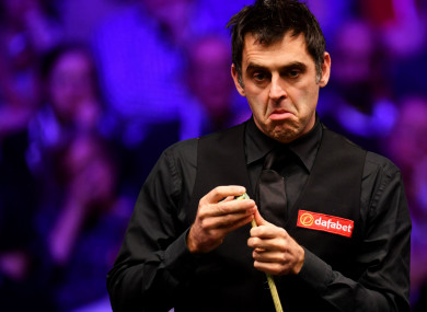 Snooker star Ronnie O'Sullivan.