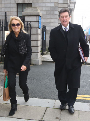 Jackie Lavin and Bill Cullen