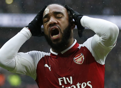 Lacazette has struggled in recent weeks.