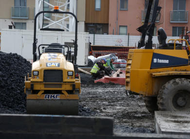 Construction of social homes in Clongriffin.