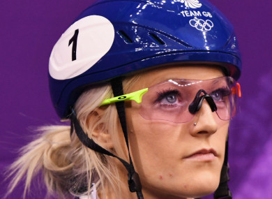 Team GB speed skater Elise Christie