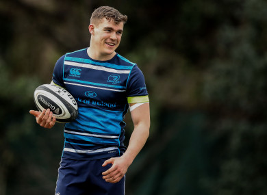 Ringrose trained with Leinster in UCD yesterday.