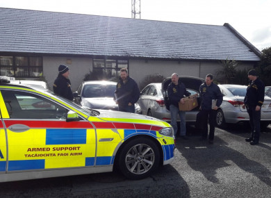 Gardaí involved in the searches