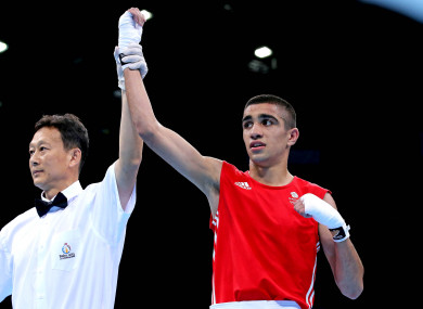 The British boxer during the 2015 European Games.