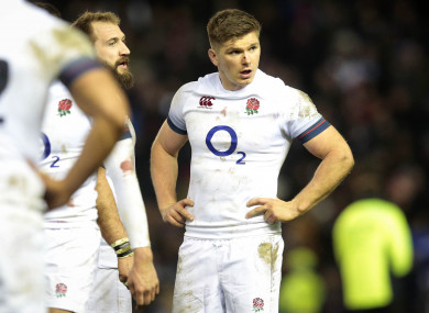 Owen Farrell was involved in the pre-match incident.