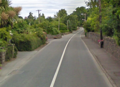 The regional road on which the crash happened.