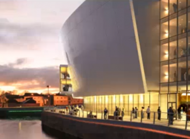 An artist's depiction of what the site could look like.