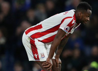Stoke City striker Saido Berahino.