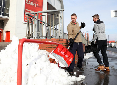 St Mary's Stadium where Southampton will host Stoke City today.