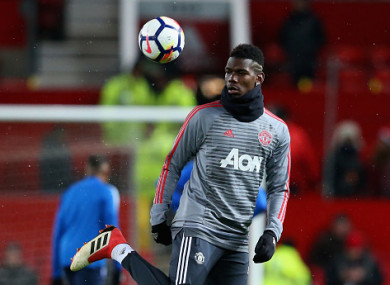 Pogba didn't start Saturday's FA Cup win over Brighton.