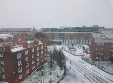 The view from TheJournal.ie Towers today.