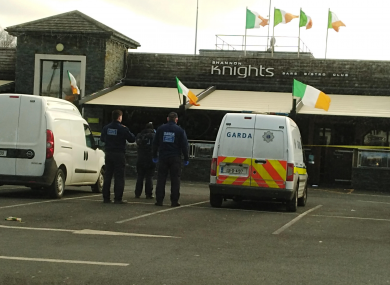 The nightclub this morning.