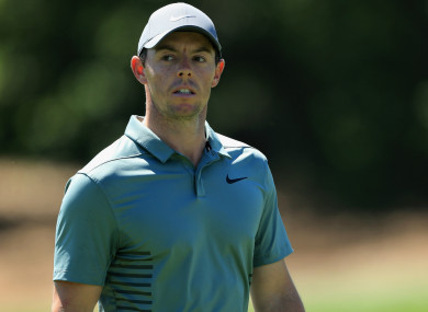 Former world number one Rory McIlroy