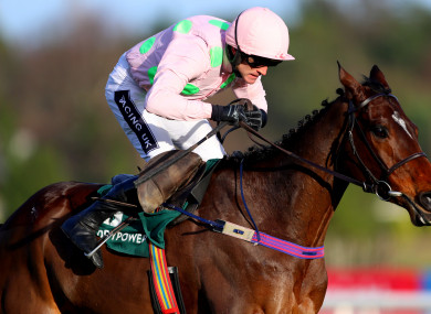 Ruby Walsh will ride Douvan in the Champion Chase on Wednesday.