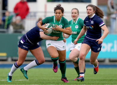 Sene Naoupu in action at Donnybrook this afternoon.