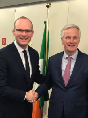 Tánaiste Simon Coveney met with Michel Barnier earlier today.