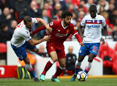 Mohamed Salah failed to score against Stoke on a frustrating afternoon for Liverpool.