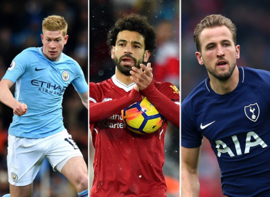 League leaders Manchester City dominate the six-man shortlist.
