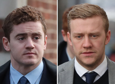 Jackson (left) and Olding have had their contracts revoked.