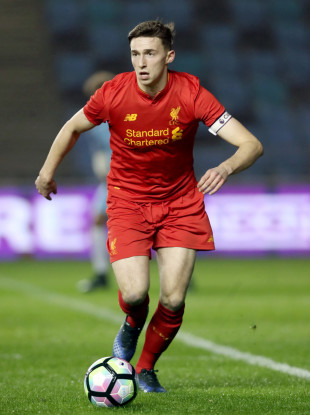 As Liverpool skipper in the FA Youth Cup last year.