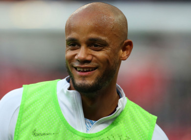 Manchester City captain Vincent Kompany
