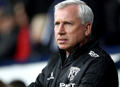 Former Baggies boss Alan Pardew.