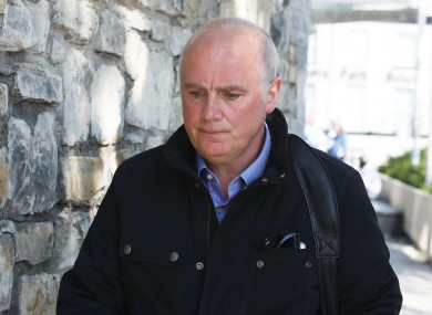 David Drumm leaving the courts in Dublin.