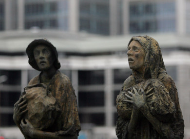 The Famine Sculptures in Dublin