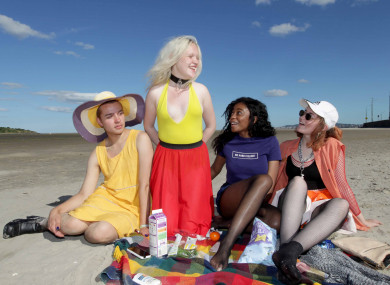 Dylan Kerr, Megan Russell, Nyisha Chitomdo and Anja Maye enjoying the sun two summers ago.