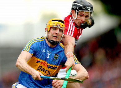 Cork's Colm Spillane and Tipperary's Seamus Callanan.