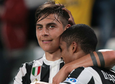 Juventus stars Paulo Dybala and Douglas Costa