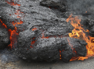 Lava has spurted onto nearby roads causing residents to evacuate.