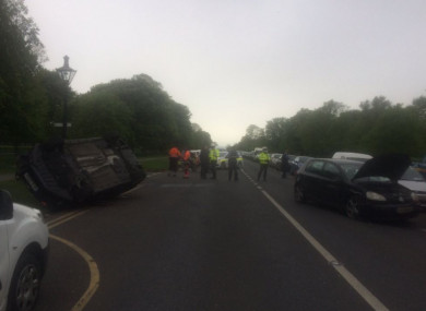 The scene in Phoenix Park this morning.